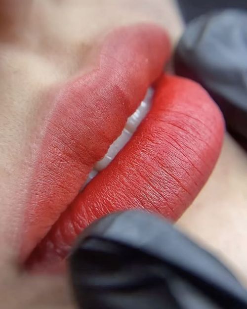 Labios efecto Acuarela